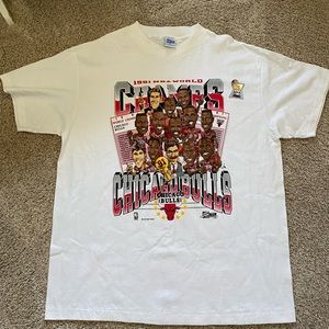 1991 World Champs Chicago Bulls - Championship Vintage Tshirt size XL